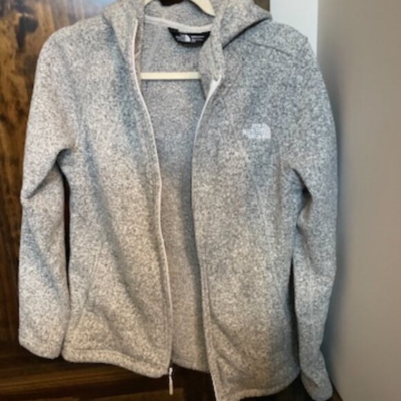 White North Face zip- up Vest- Size small & Small Grey North Face Jacket - Picture 7 of 11